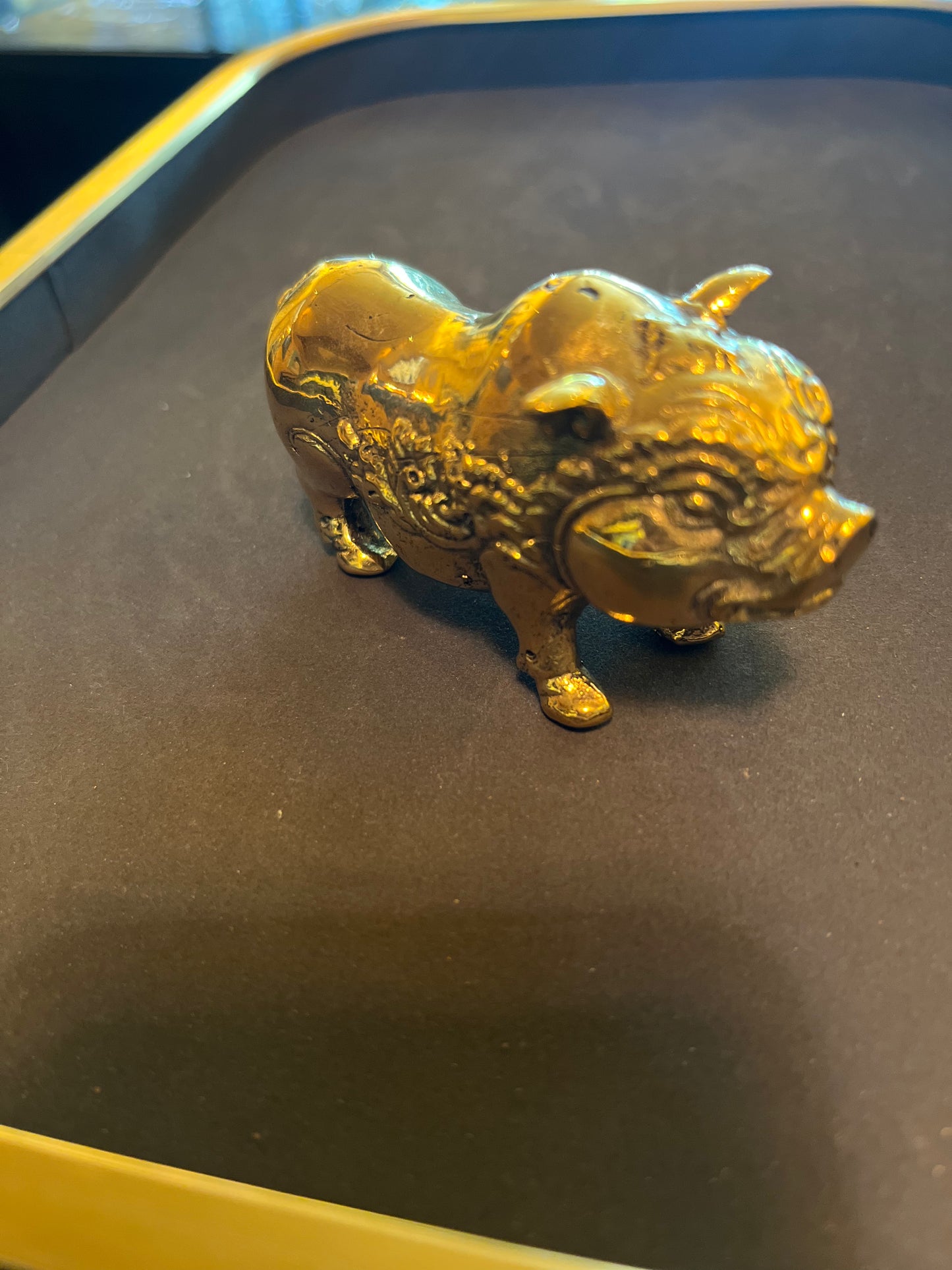 Black Lotus - Brass Small Pig
