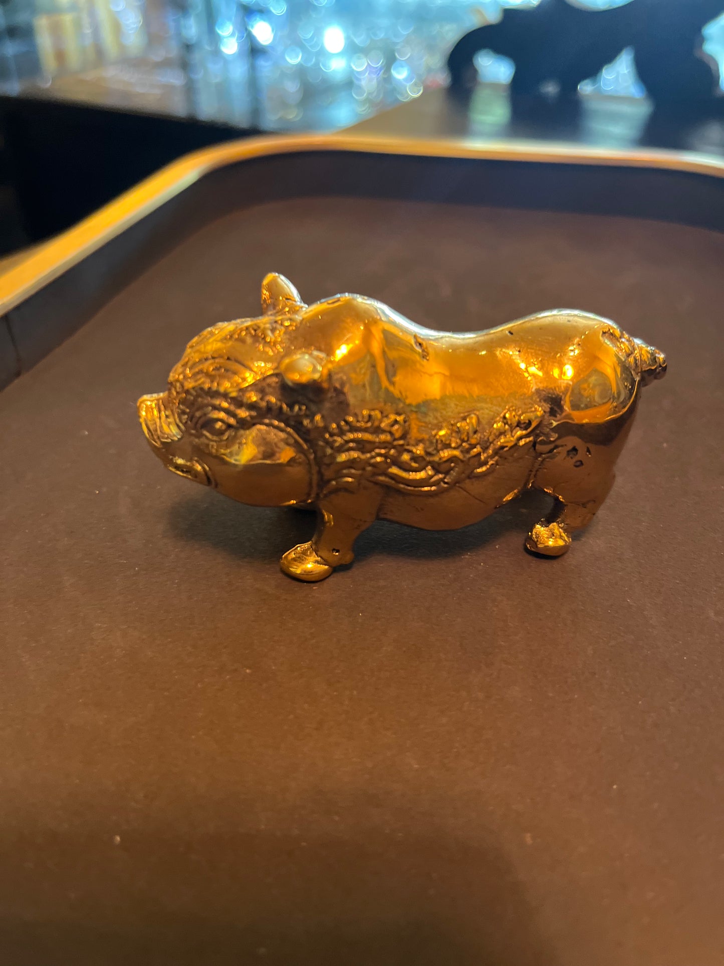 Black Lotus - Brass Small Pig