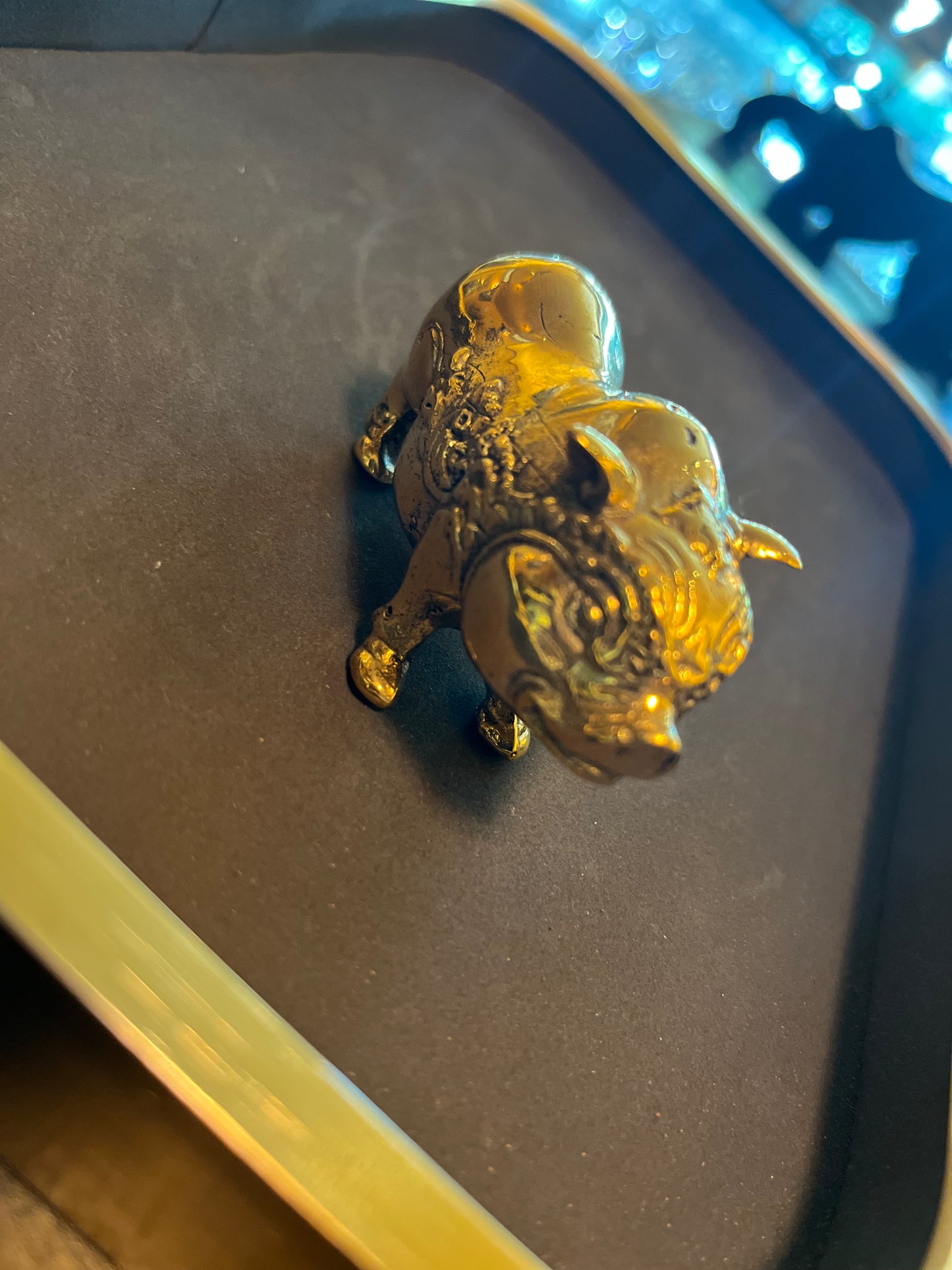 Black Lotus - Brass Small Pig