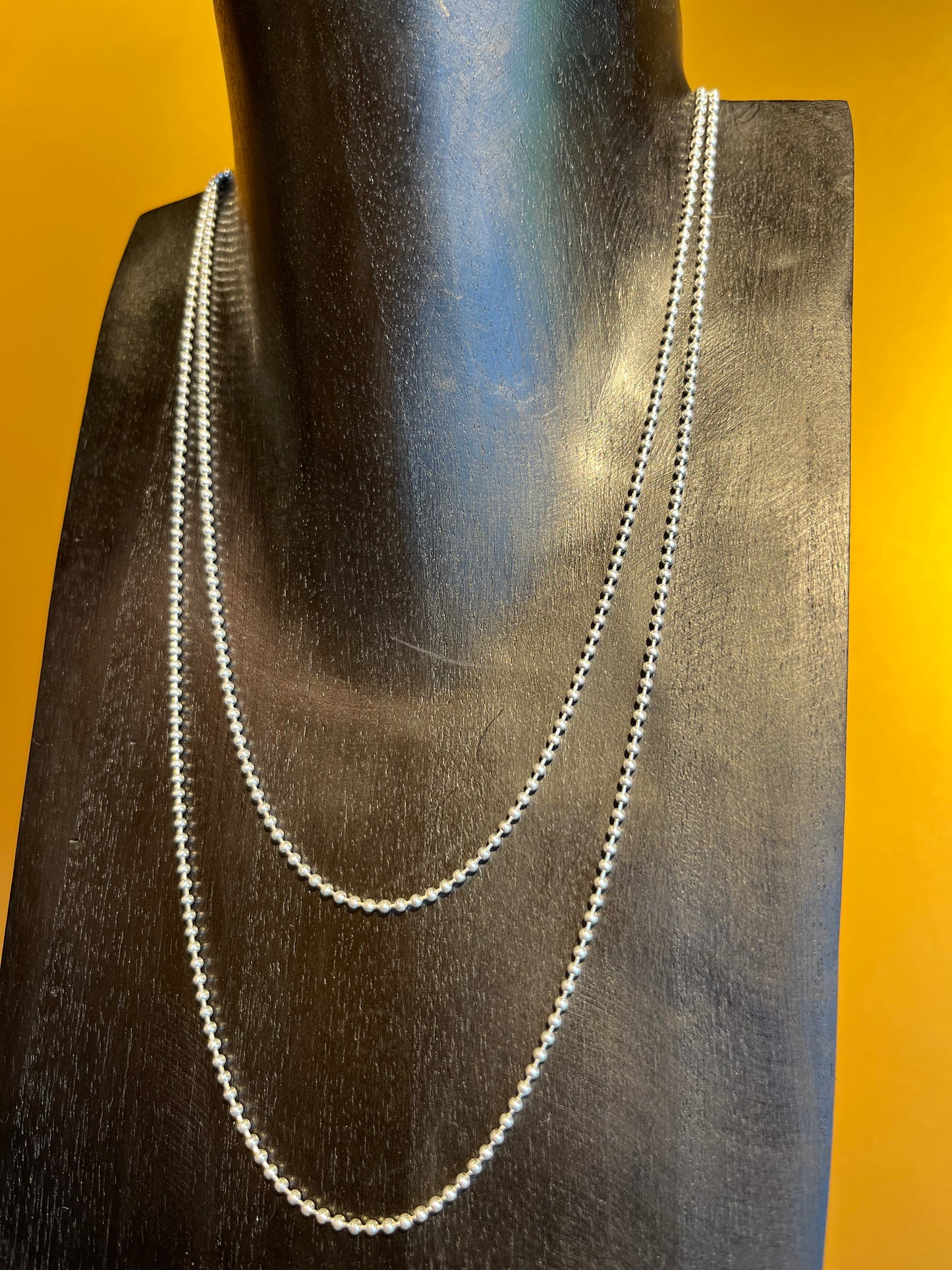 Black Lotus - Ball Chain 100 Cm Premium Silver 925