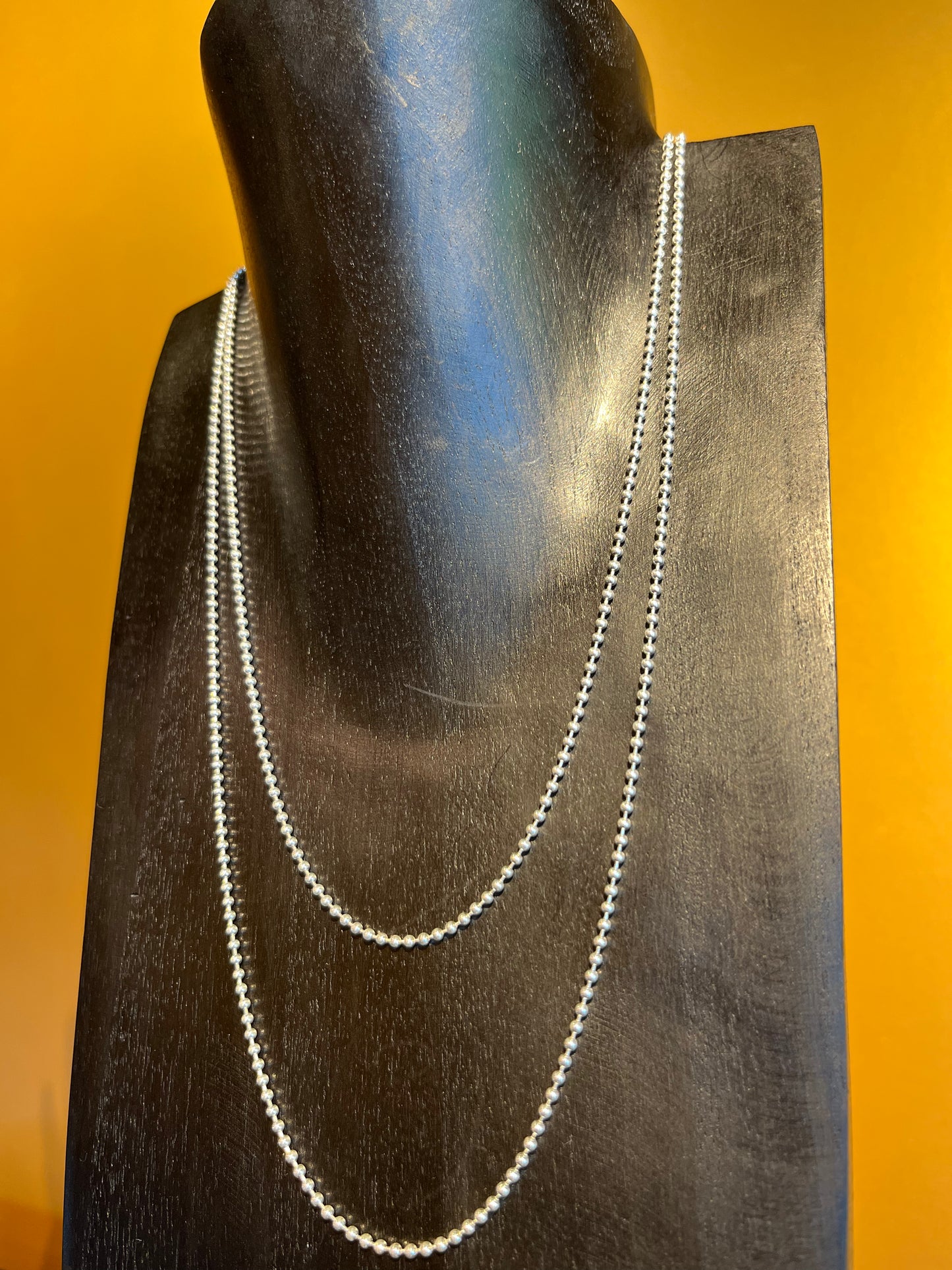 Black Lotus - Ball Chain 100 Cm Premium Silver 925