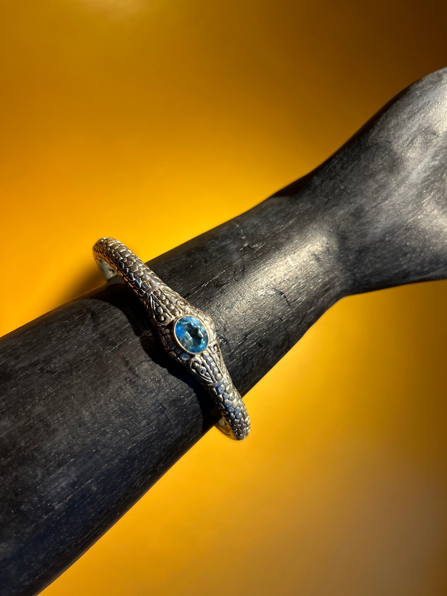 Black Lotus - Blue Snake Bracelets Premium Silver 925