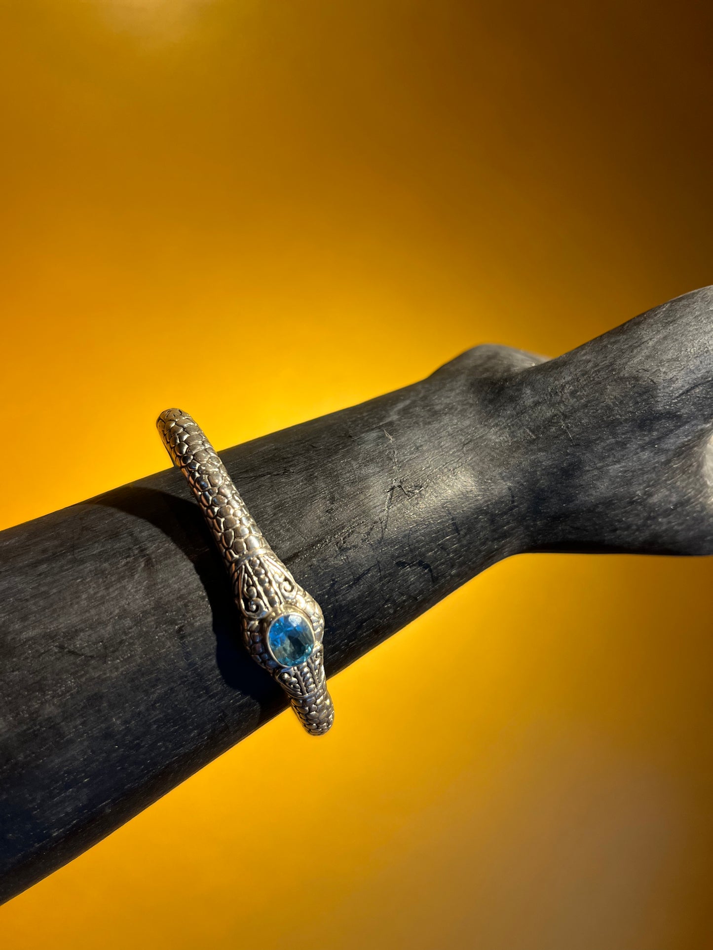 Black Lotus - Blue Snake Bracelets Premium Silver 925