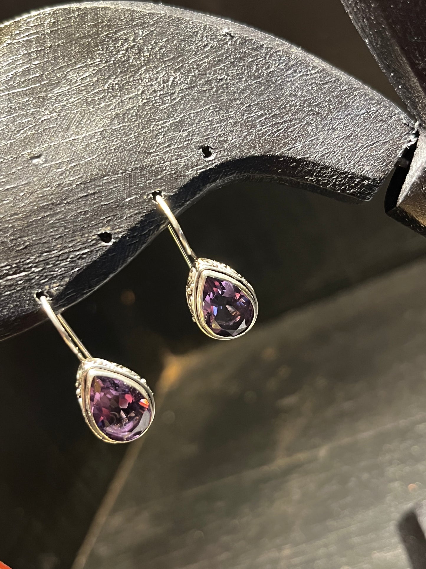 Black Lotus - Ame Eye Earring Premium Silver 92