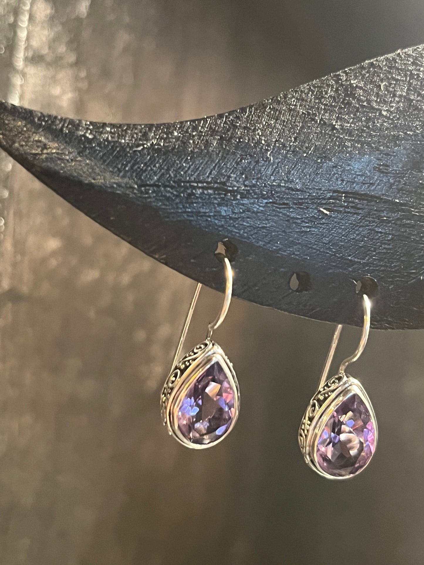 Black Lotus - Ame Eye Earring Premium Silver 92