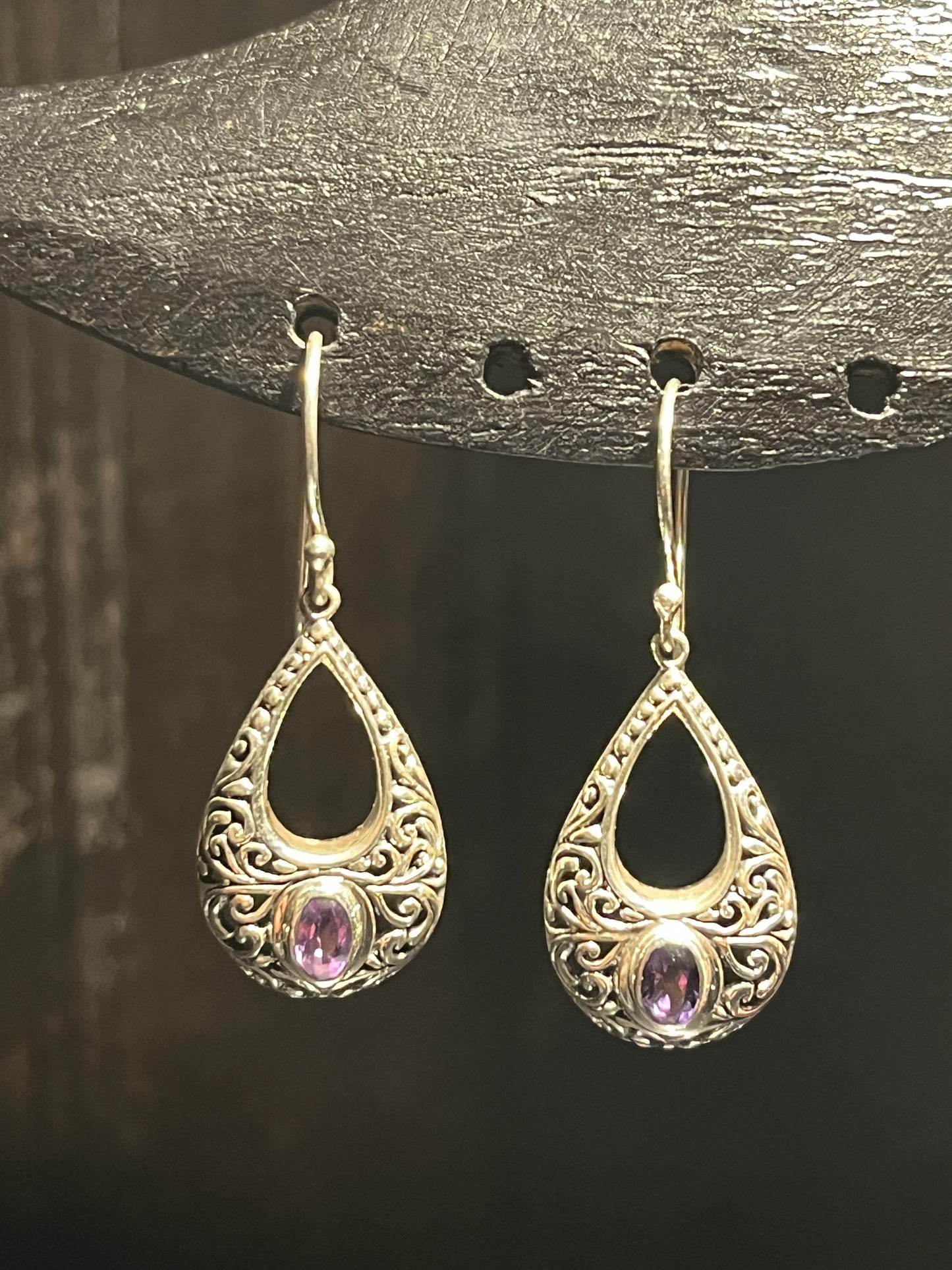 Black Lotus - Ame Moon Earring Premium Silver 92