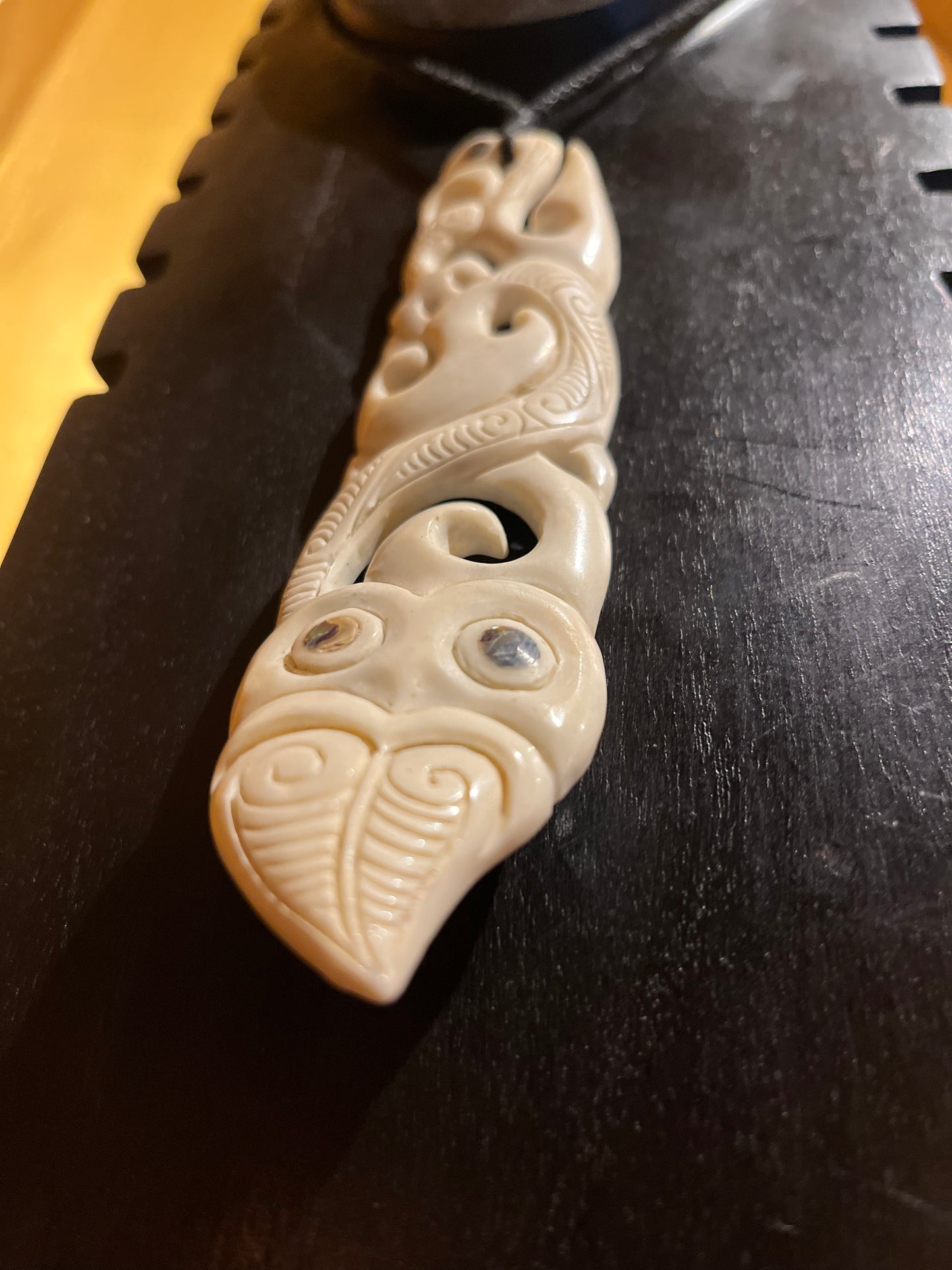 Black Lotus - Bone Necklace Big