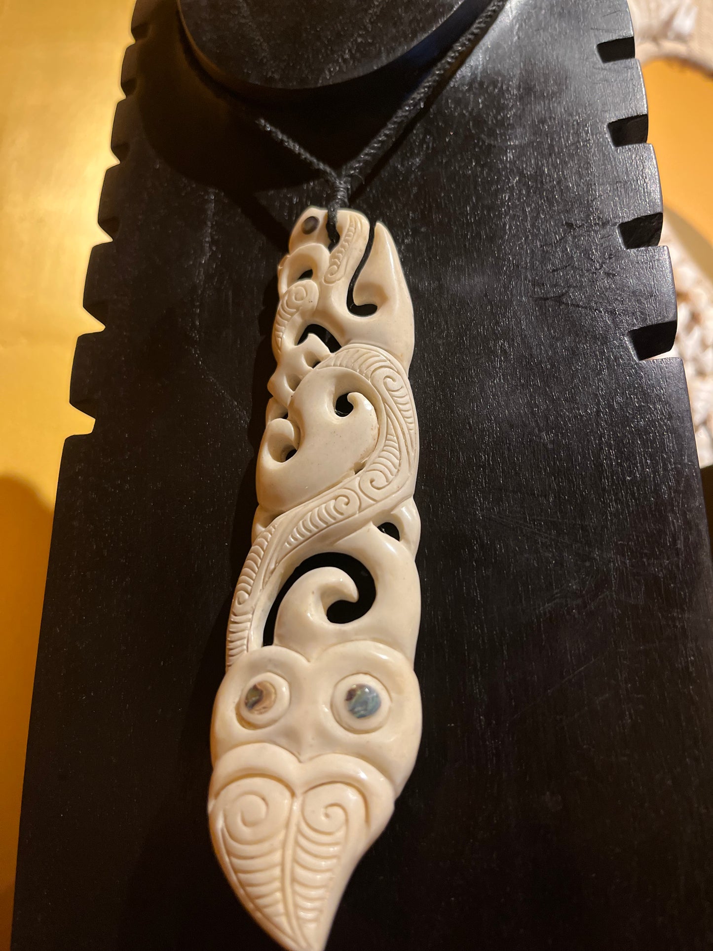 Black Lotus - Bone Necklace Big