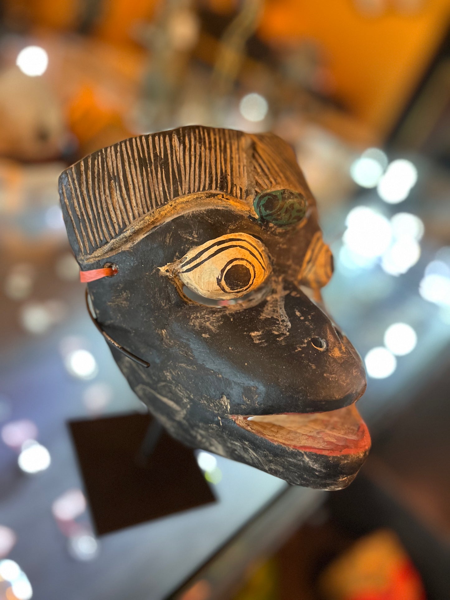 Indonesian Wayang Topeng theater mask / dance mask from Java or Bali, later part of the 20th century