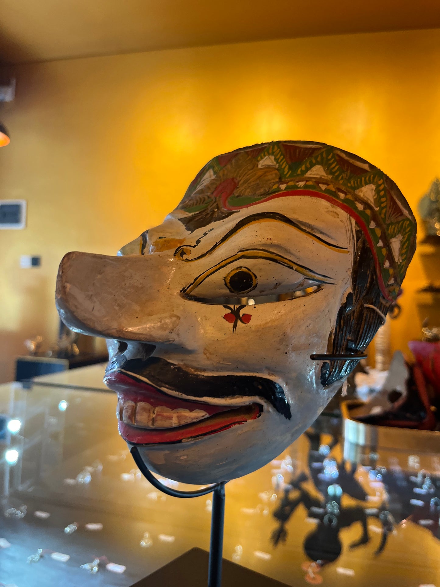 Java Wooden Mask Topeng Drama