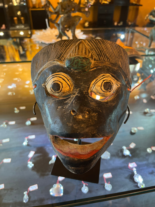 Indonesian Wayang Topeng theater mask / dance mask from Java or Bali, later part of the 20th century