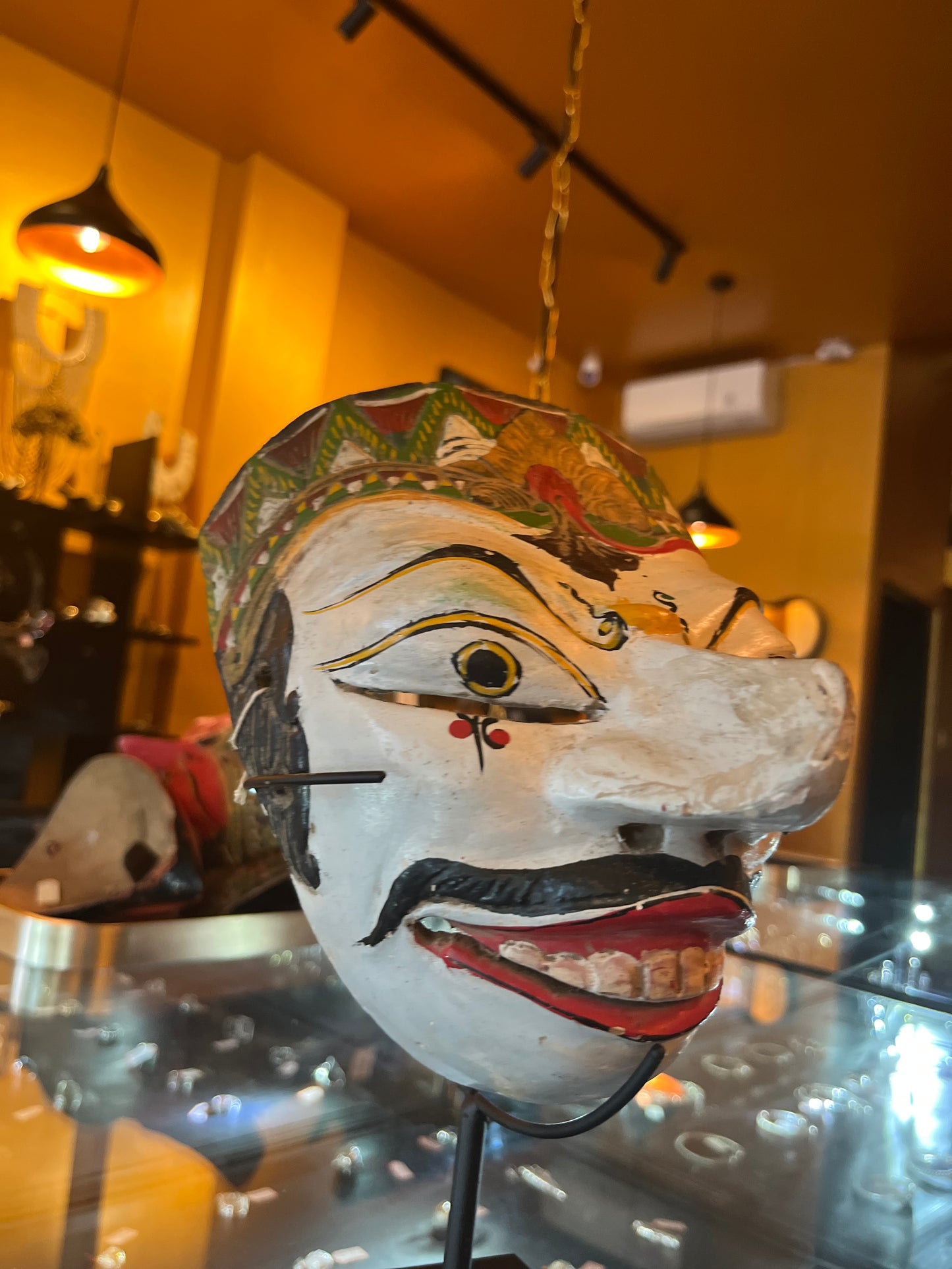 Java Wooden Mask Topeng Drama