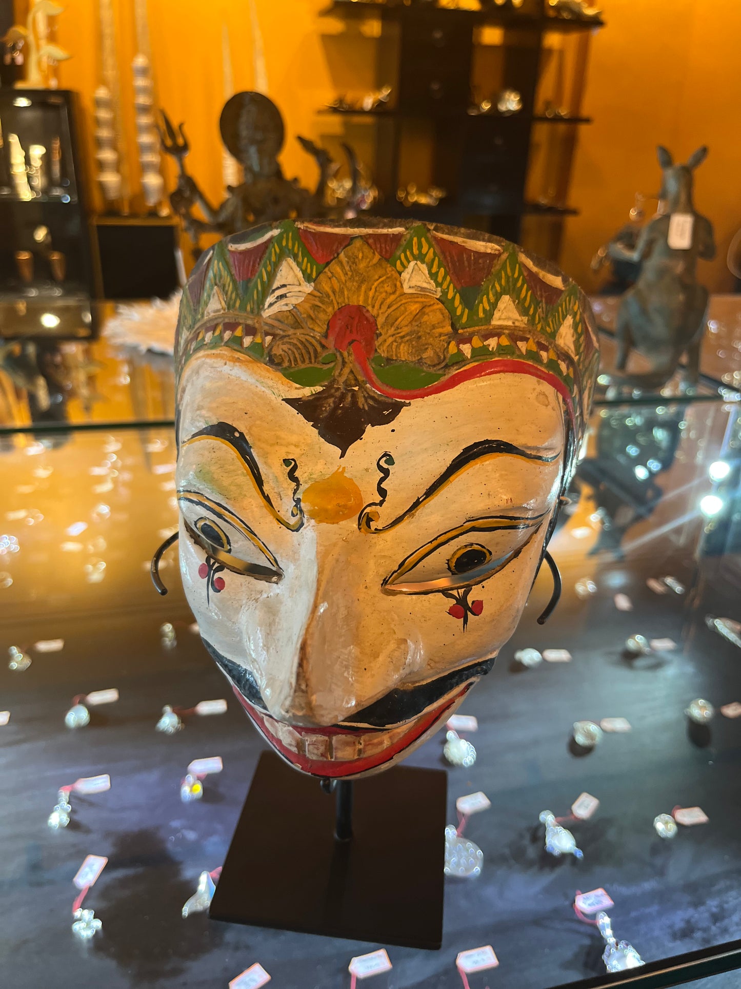Java Wooden Mask Topeng Drama